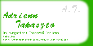 adrienn tapaszto business card